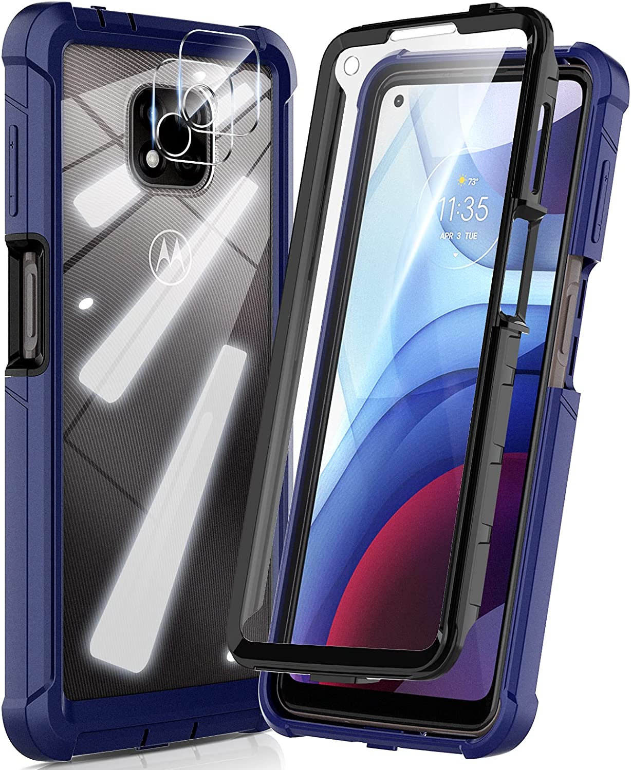Durable Moto G Power Case with Built-in Screen Protector - Shockproof & Slim Design - Perfect for Everyday Use, Travel, and Outdoor Activities