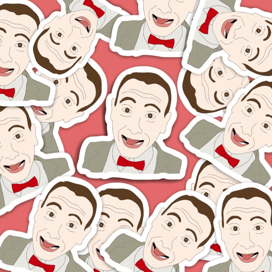 Pee-Wee Herman Vinyl Sticker Decal - Waterproof, Durable, for Laptops, Cars, Bikes & DIY Projects - Fun Collectible Gift for Fans