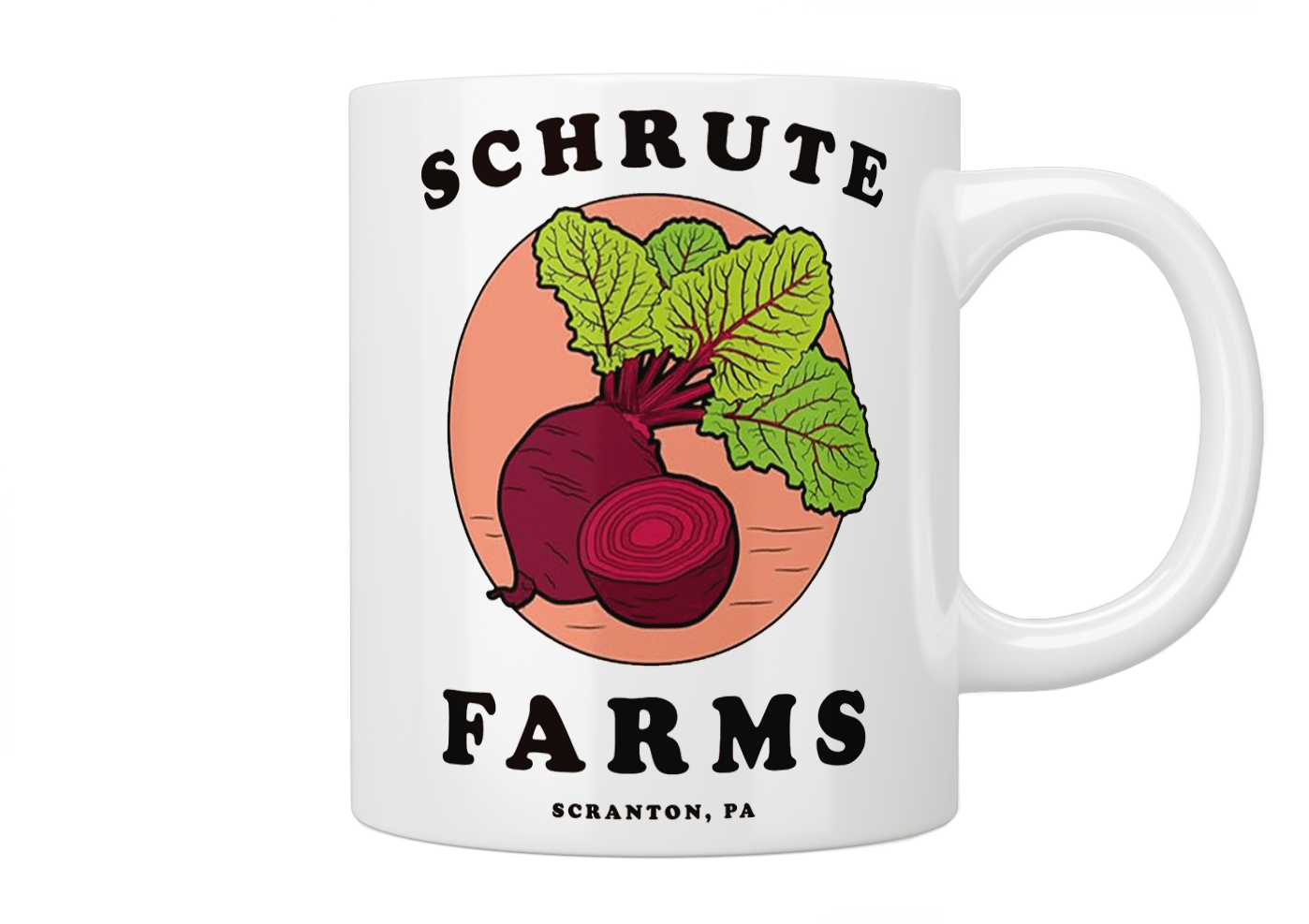The Office (US) Schrute Farms Coffee Mug - Dwight Schrute Inspired Ceramic Cup for Coffee, Tea & Hot Drinks - Perfect Gift for Fans & Office Lovers