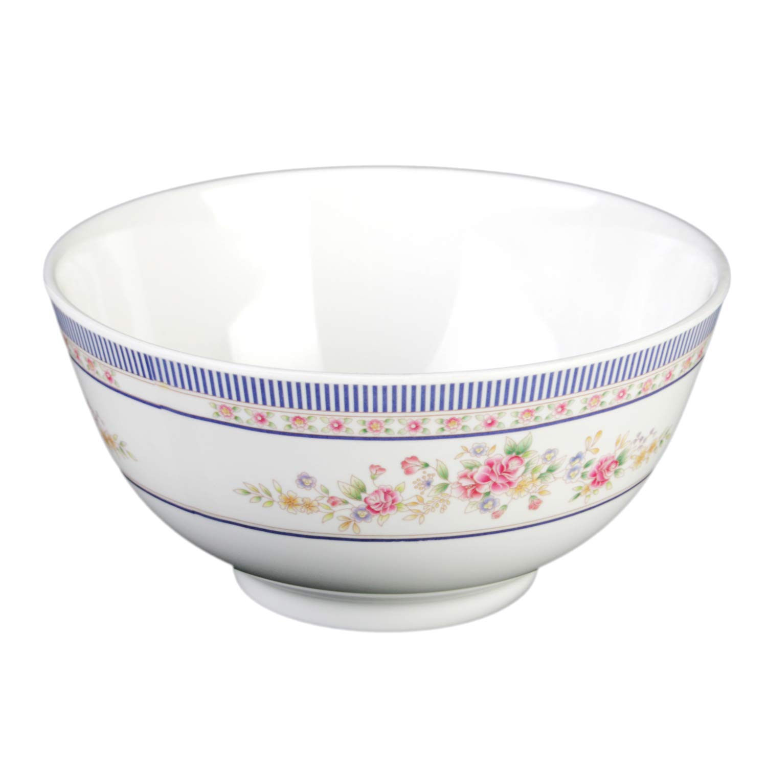Premium Rose Melamine Dinnerware Set - 56 oz, 8
