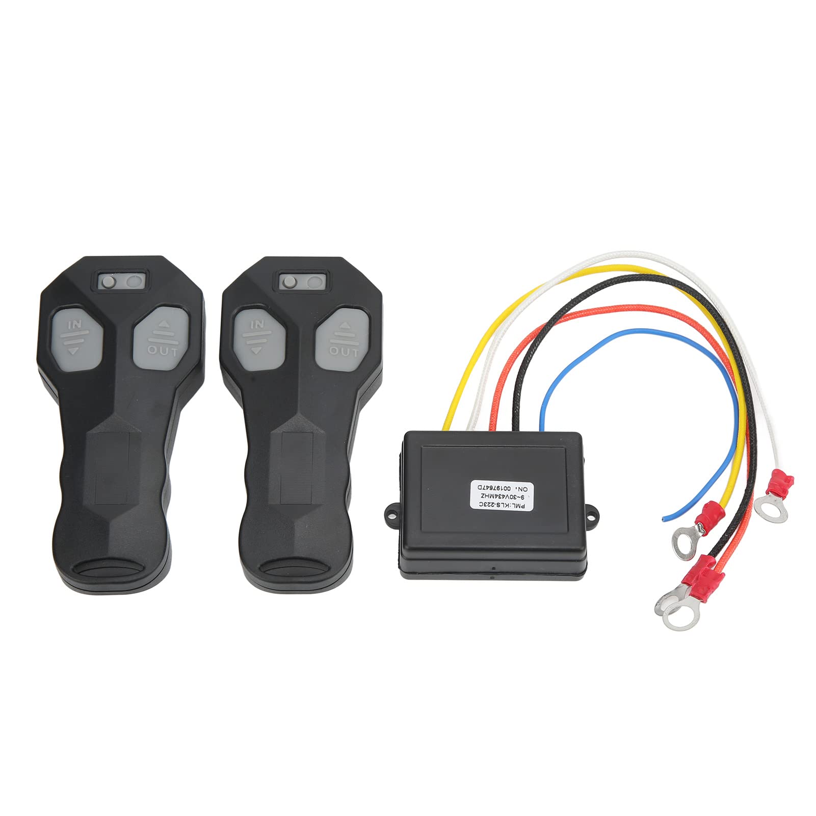 Keenso Universal Wireless Winch Remote Control Kit - 75ft Range, 12V Anti-Interference ATV/Vehicle Winch Controller with LED Indicator | Perfect for Off-Road Recovery, Towing & 4x4 Adventures