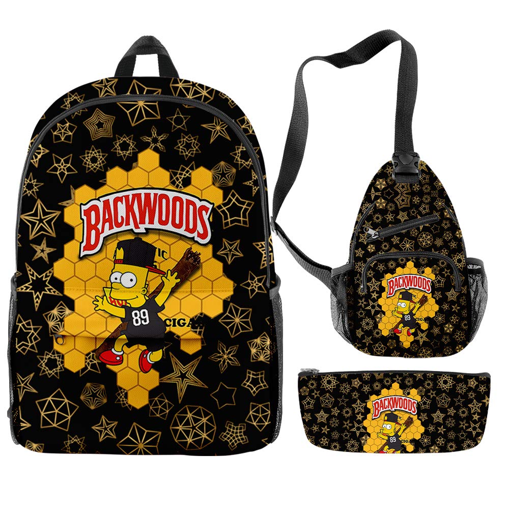 Backwoods Laptop Backpack for Men & Women - Durable School, Travel & Work Backpack with Shoulder Straps - Perfect for College, Commuting & Outdoor Adventures