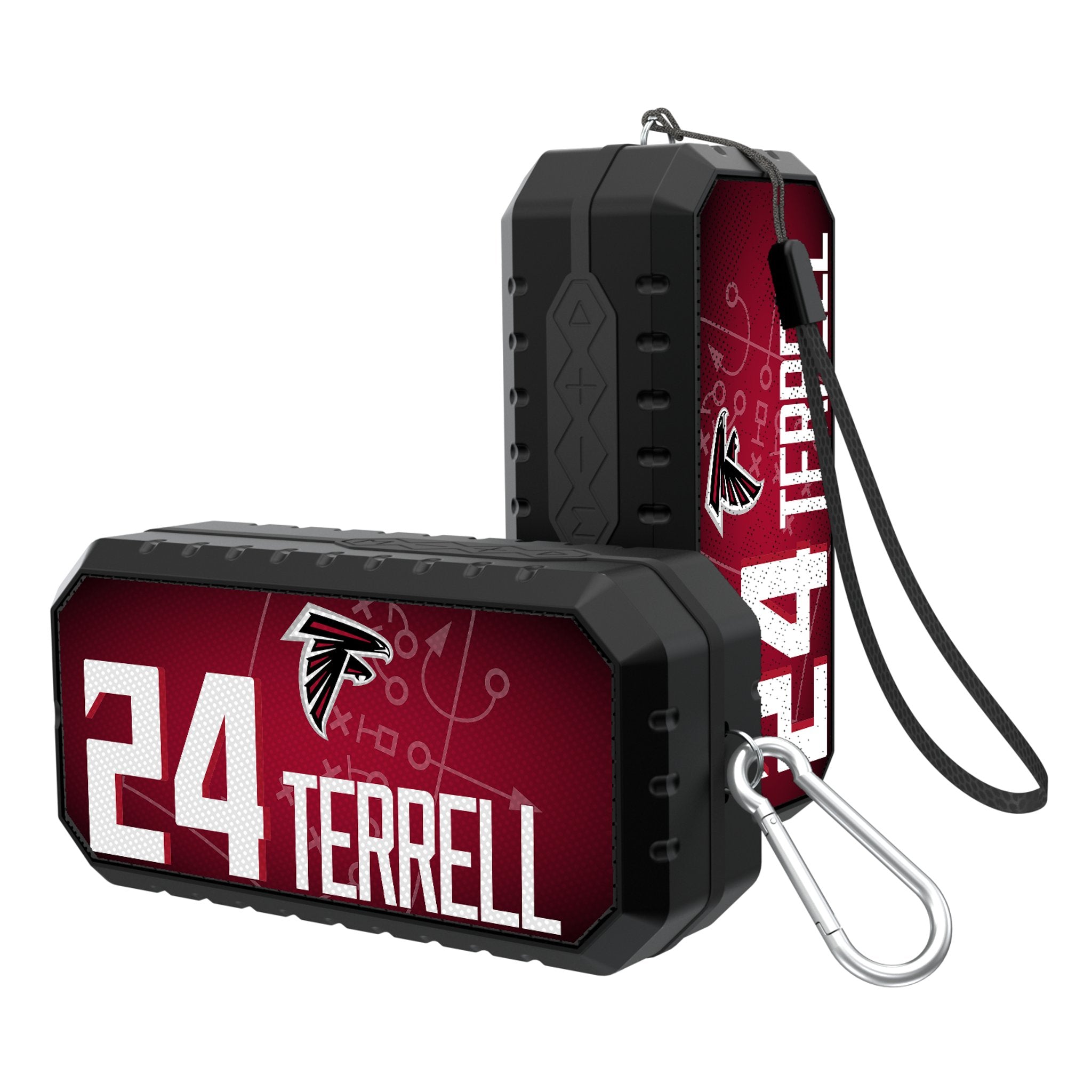 A.J. Terrell Atlanta Falcons NFL Football Bluetooth Speaker - Portable Wireless Speaker with Rich Bass, 24 Hours Playtime - Perfect for Tailgating, Home Parties & Outdoor Adventures
