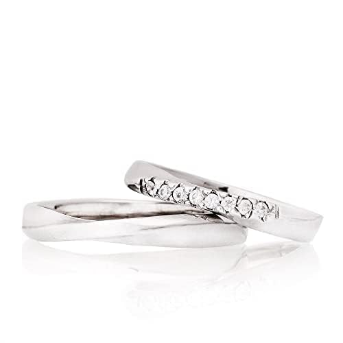 Silver Couple Matching Wedding Rings Set for Men & Women - Personalized Wide Band Mobius Wedding Rings - Elegant & Durable for Engagement, Anniversary & Vow Renewal Ceremonies