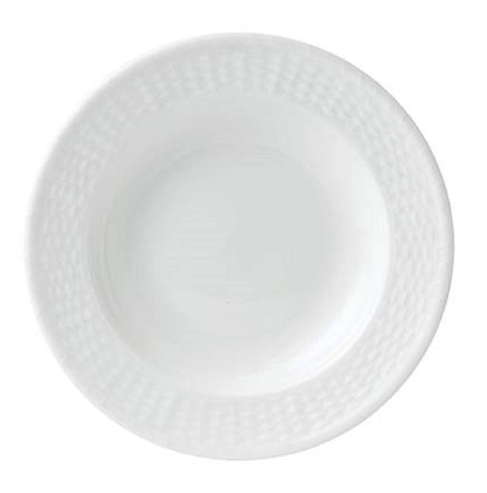 Nantucket Basket 9-Inch Rim Soup Plates Set of 4 - Perfect for Elegant Dining, Soup Bowls for Entertaining & Everyday Use