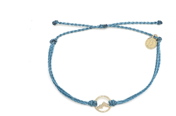 Aspen Gold Denim Blue Bracelet for Women - Handmade Beaded Adjustable Wrap Bracelet - Perfect for Casual Wear, Boho Style & Everyday Accessories