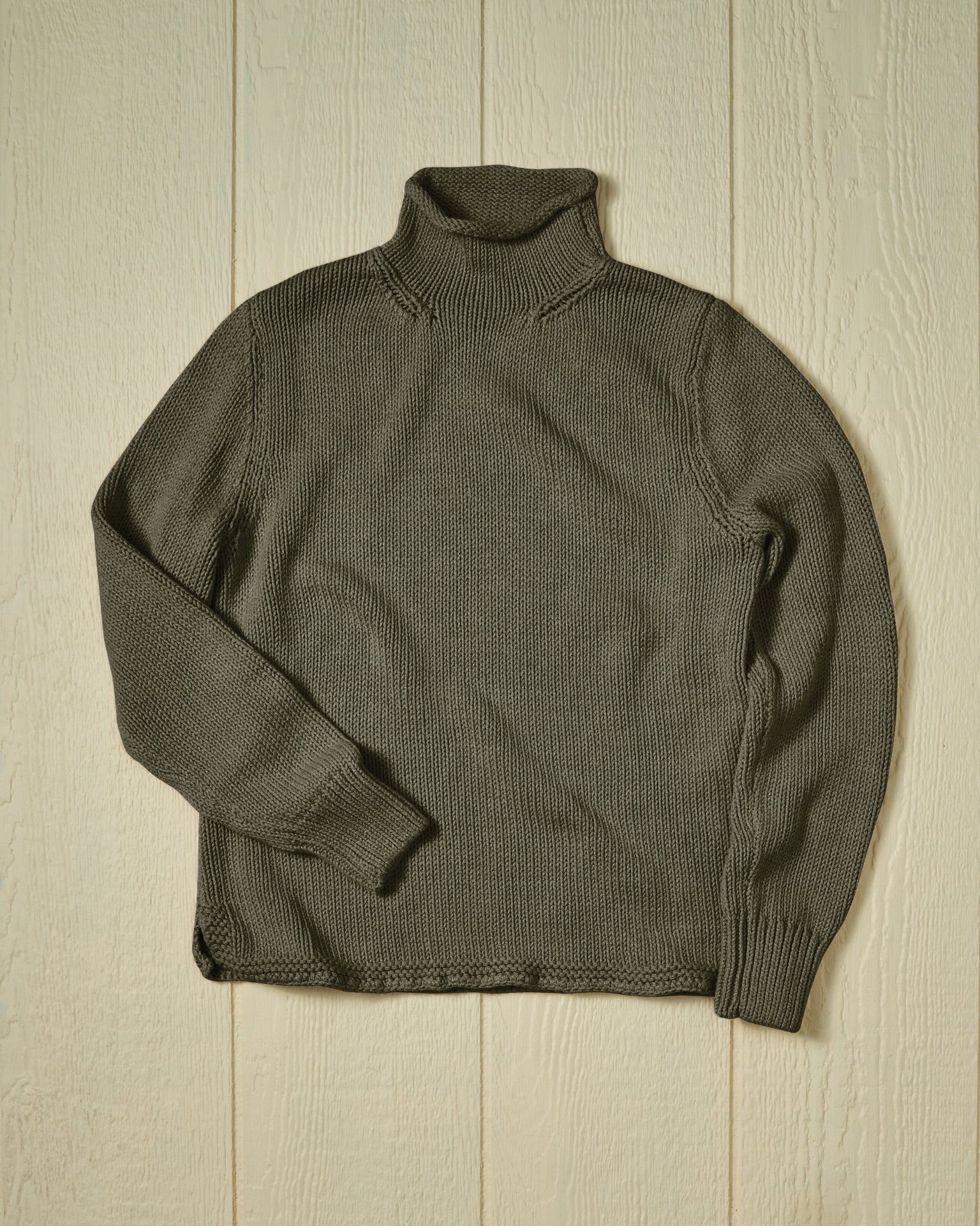 Women's Olive Fisherman Sweater - Cozy Knit Pullover for Fall & Winter - Perfect for Casual Outfits and Outdoor Adventures