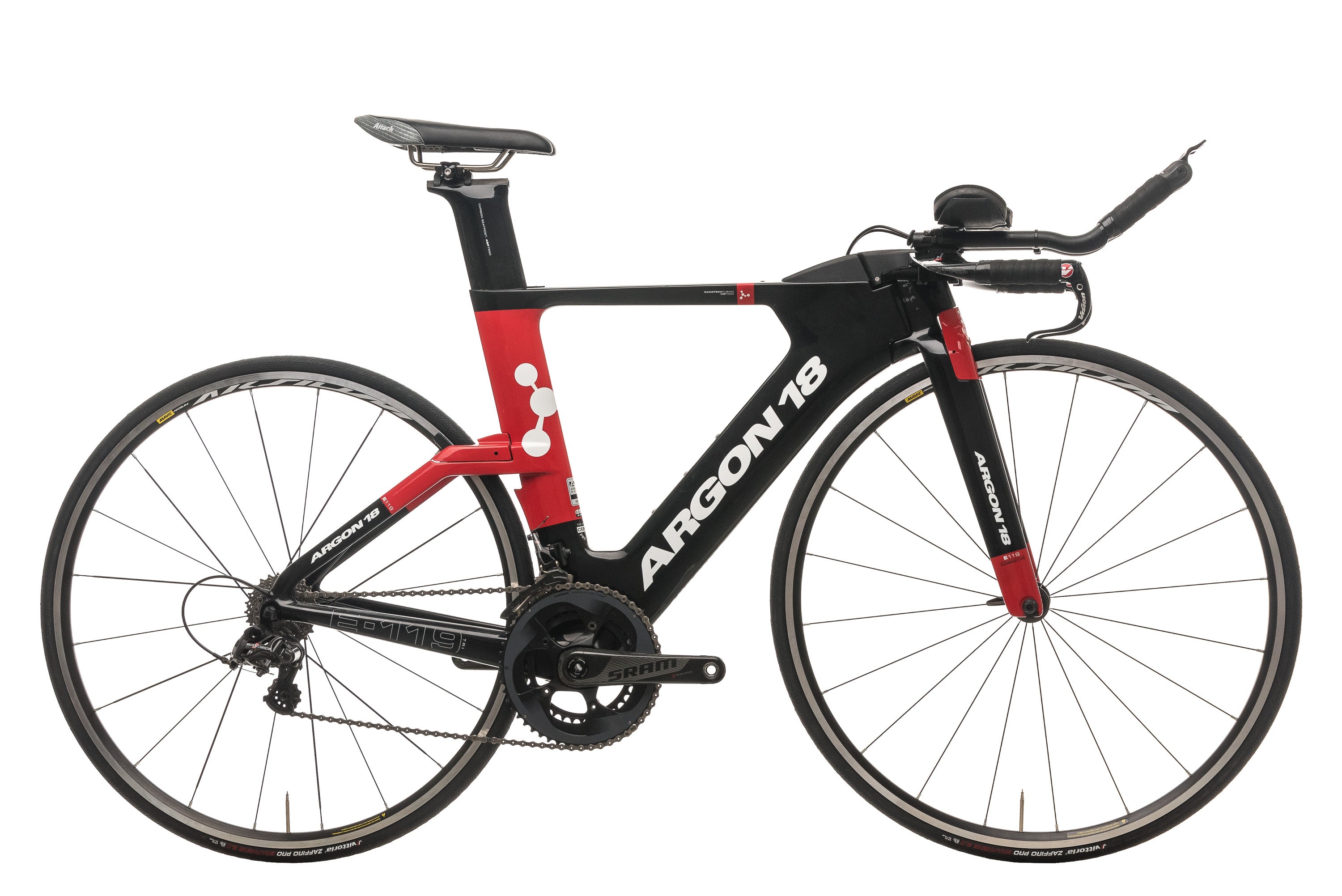 Argon 18 E-119 Triathlon Bike 2018 - Small Size | Lightweight Carbon Frame, Aero Design for Competitive Racing | Perfect for Triathlons, Time Trials & Endurance Cycling