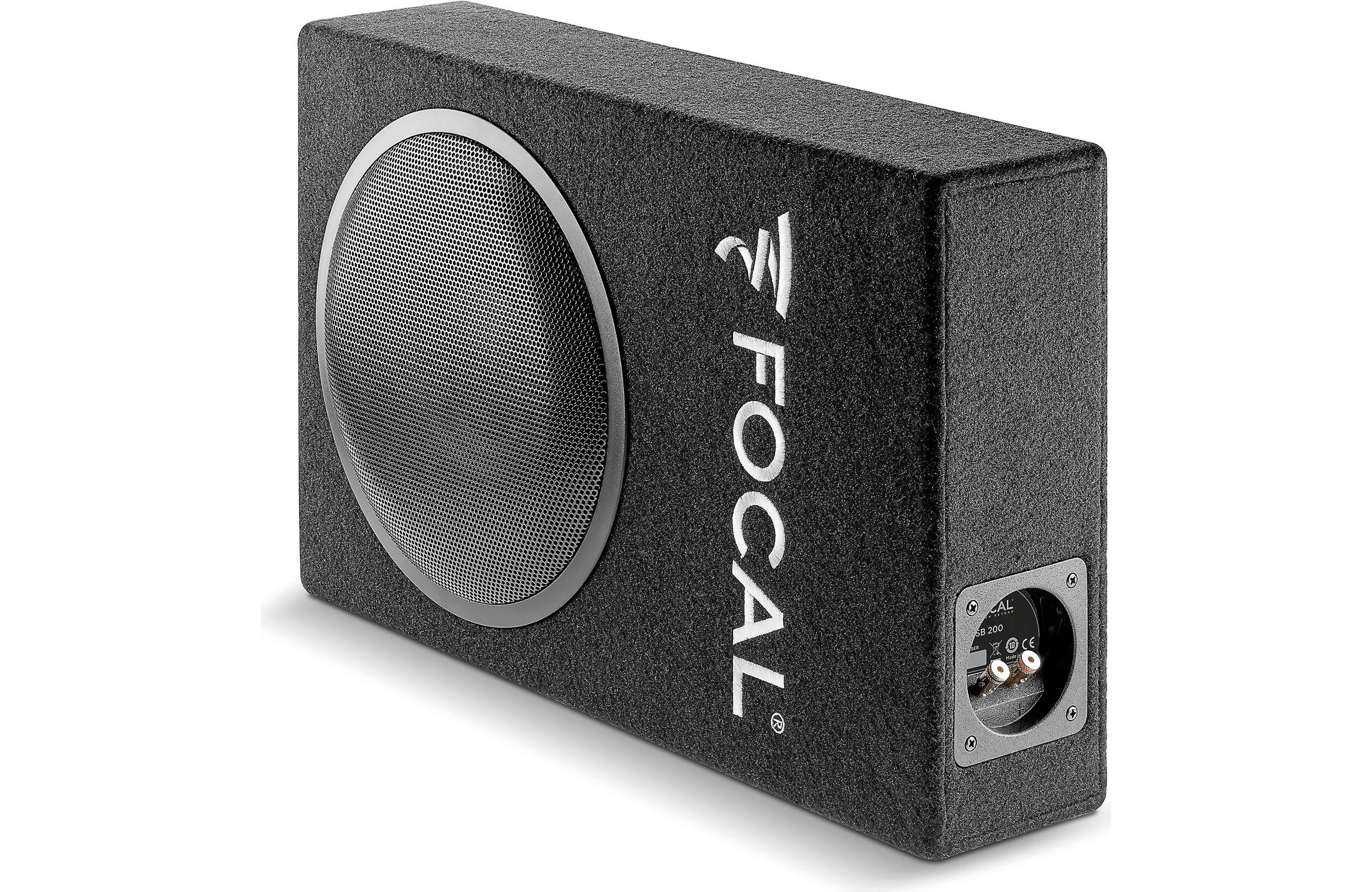 Focal PSB200 8 Inch Shallow Subwoofer - Passive Sealed Enclosure for Car Audio & Home Theater Systems | Deep Bass for Music & Movies