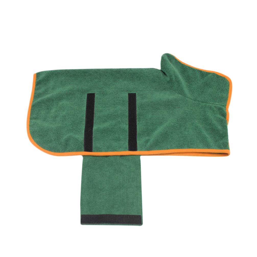 VILLCASE Wearable Dog Towel Robe with Hood - Soft Absorbent Pet Bathrobe for Dogs & Cats - Quick Drying Grooming Towel for Puppy Bath Time, After Swimming & Outdoor Adventures