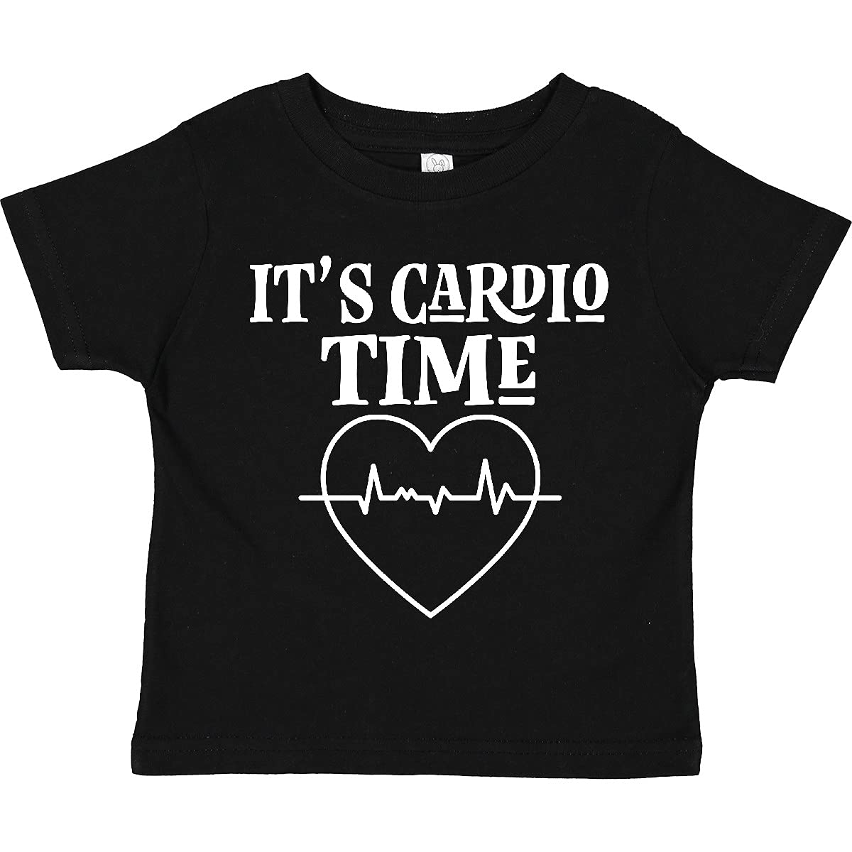 Inktastic Heart Health Cardio Time Fitness Toddler T-Shirt - Cute Workout & Gym Outfit for Active Kids, Perfect for Running, Yoga & Playdates
