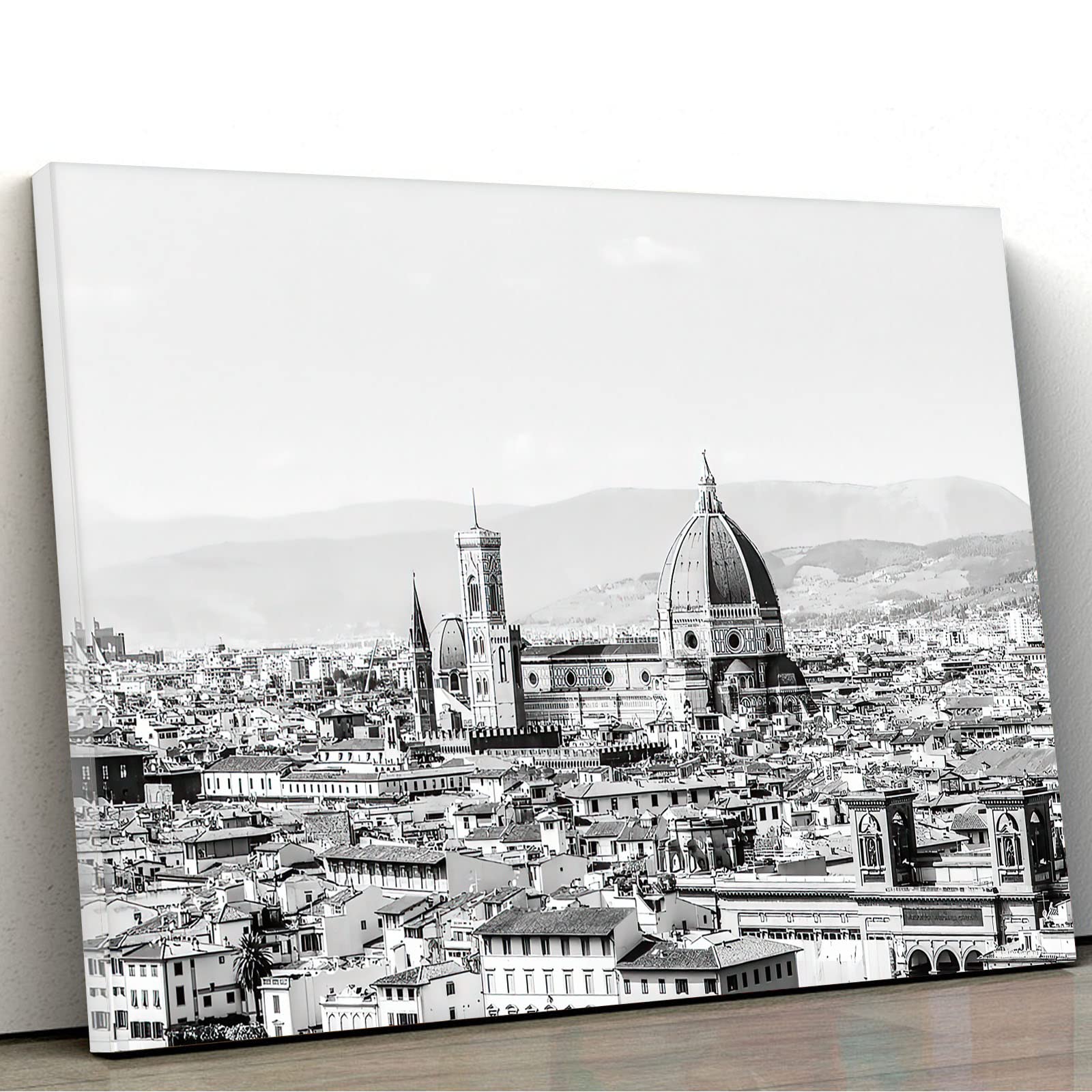 8x12 Inch Framed Canvas Wall Art - Landscape Painting for Living Room & Bedroom Decor - Ready to Hang Stretched Cathedral Art - Perfect for Home, Office & Gift Giving Scenes