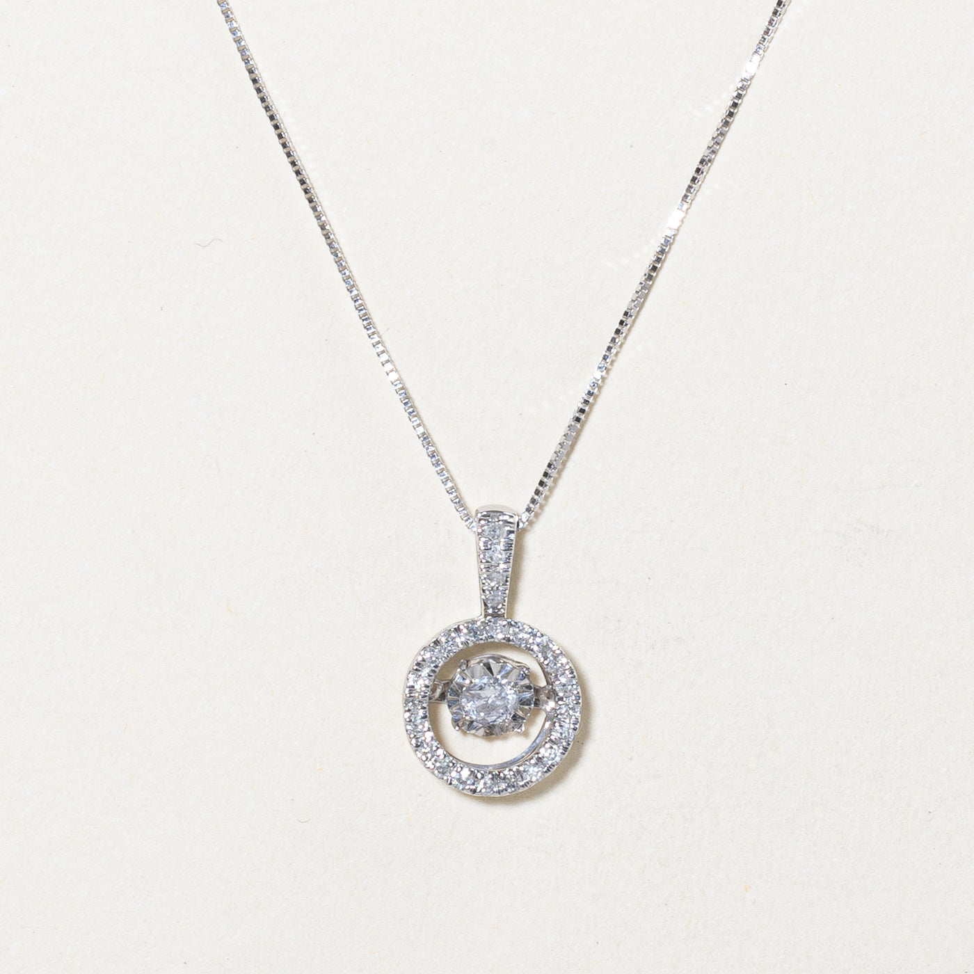 Michael Hill Everlight Diamond Pendant Necklace | 0.33ctw Diamond | 18K White Gold | Elegant Jewelry Gift for Women | Perfect for Anniversaries, Birthdays & Special Occasions