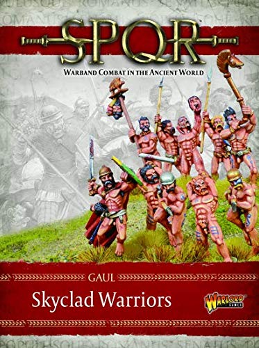 Warlord Games SPQR: Gaul - Skyclad Warriors 28mm Miniatures for Historical Wargaming & Tabletop Battles - Perfect for Ancient Rome vs Gaul Scenarios