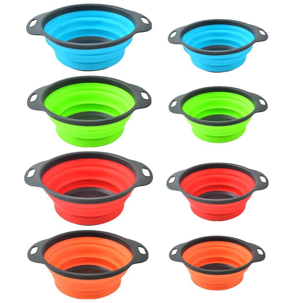 3-Piece Round Stainless Steel Strainer Set for Kitchen - Fine Mesh Colander for Pasta, Vegetables, and Fruits - Ideal for Cooking, Baking, and Food Prep