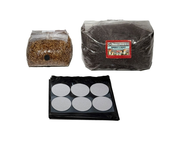 Midwest Grow Kits Complete 44 Quart Monotub Mushroom Growing Kit Refill - Ideal for Home Cultivation of Oyster, Shiitake & Medicinal Mushrooms