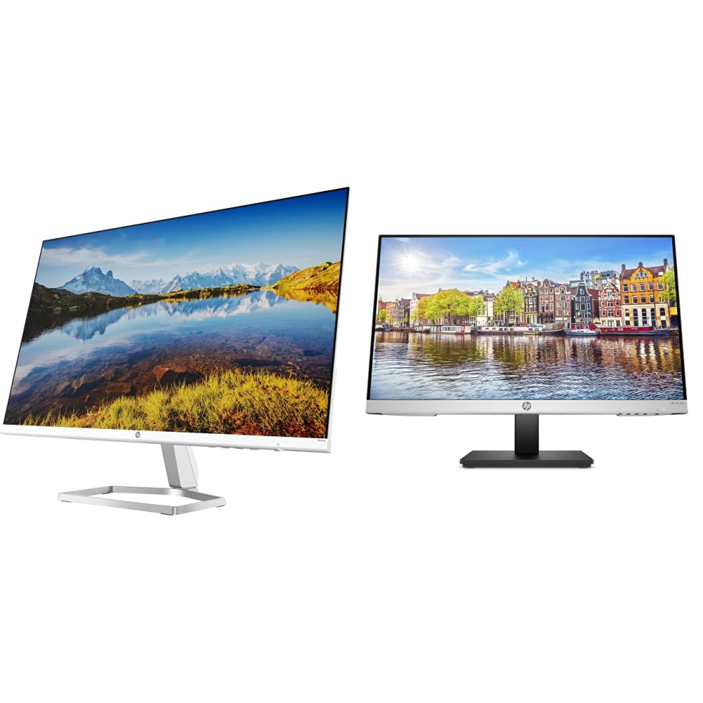 HP M24fwa 23.8-inch FHD IPS LED Monitor & 24mh FHD Computer Screen - 1080p HD Display with Built-in Speakers, VESA Mount, Height/Tilt Adjustment - Perfect for Home Office, Gaming, and Workstation Setup