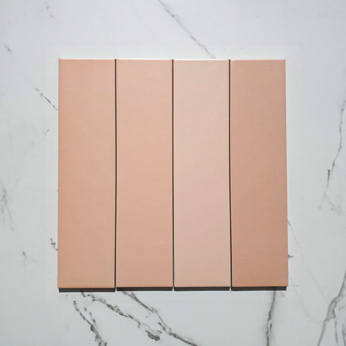 Osaka Mix Shade Pink 75x300 Matt Subway Tile - Waterproof Ceramic Wall & Backsplash Tile for Kitchen, Bathroom, and Shower Decor