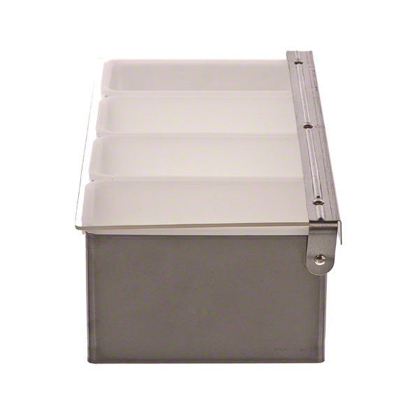 4-Compartment Condiment Dispenser & Bar Caddy - Perfect for Restaurants, BBQs, and Home Kitchen Organization