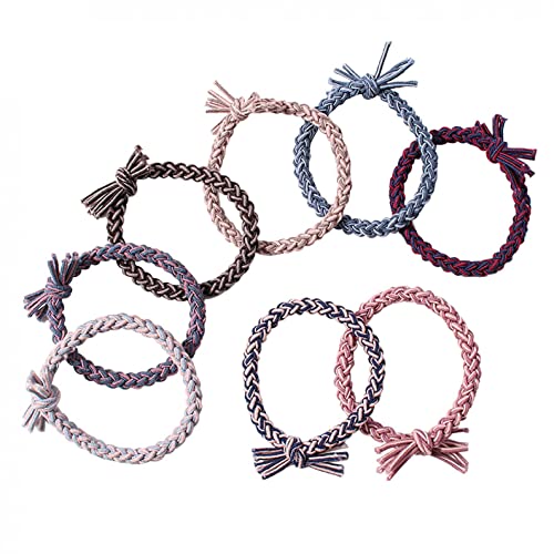 NQyIOS High Elastic Hair Bands - 12 Pack Multicolor Hair Ties, Soft Stretch Hair Rubber Bands for Women & Girls - Perfect for Workouts, Yoga, and Everyday Styling