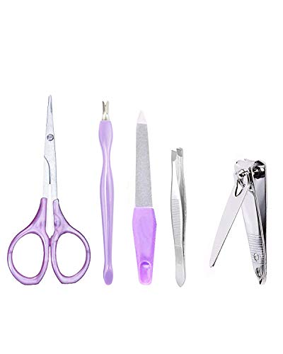 Kvitoe Compact Portable Manicure Pedicure Kit - 12-in-1 Nail Care Set for Home, Salon & Travel | Perfect for On-the-Go Grooming & Professional Nail Treatments