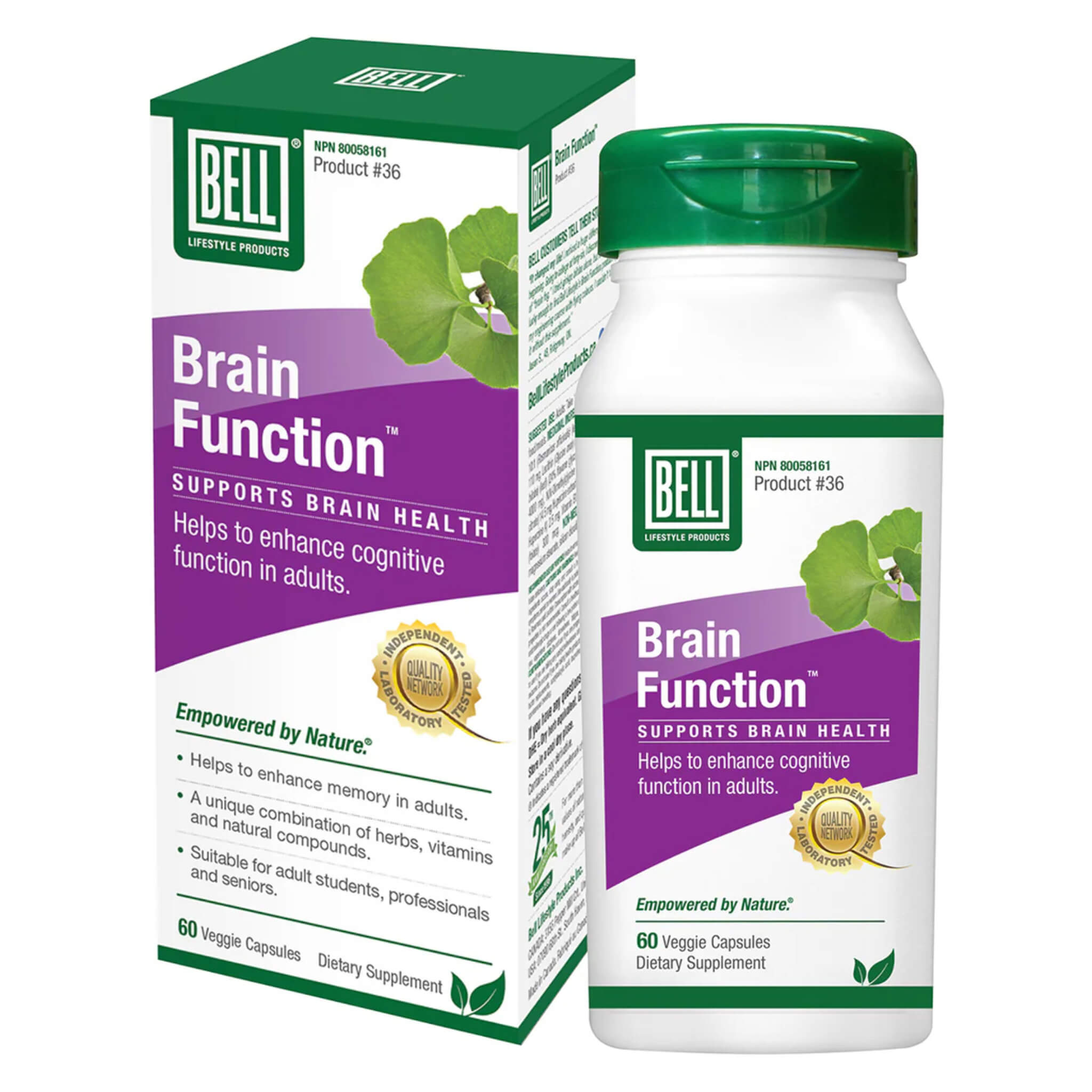 Super IQ Brain Function Supplement - 60 Capsules for Memory, Focus & Cognitive Support - Enhance Mental Clarity for Work, Study & Daily Life