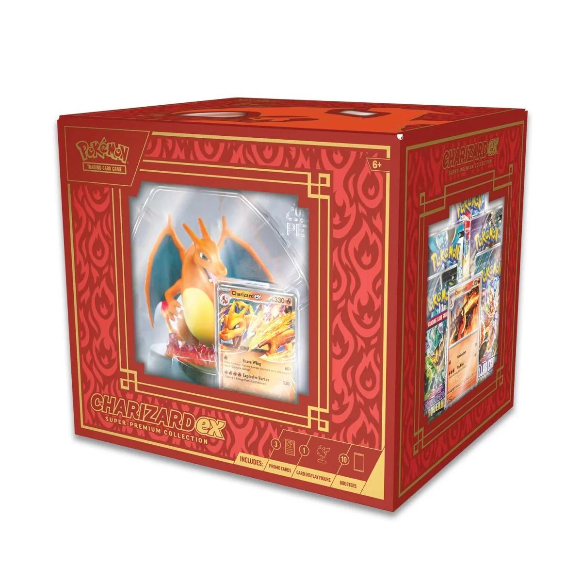 Pokemon Charizard EX Super Premium Collection Box - Rare Trading Cards, Holo Foil & EX Battle Boosters | Perfect for Collectors, Battles & Gifts