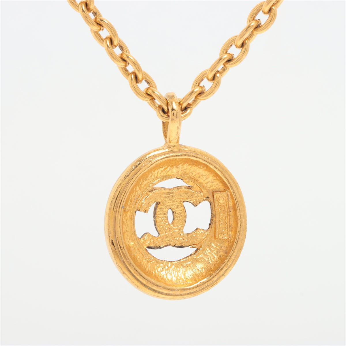 Chanel Circle Coco Logo Gold Plated Necklace - Fashion Jewelry for Women, Elegant Gift for Birthday, Anniversary & Special Occasions