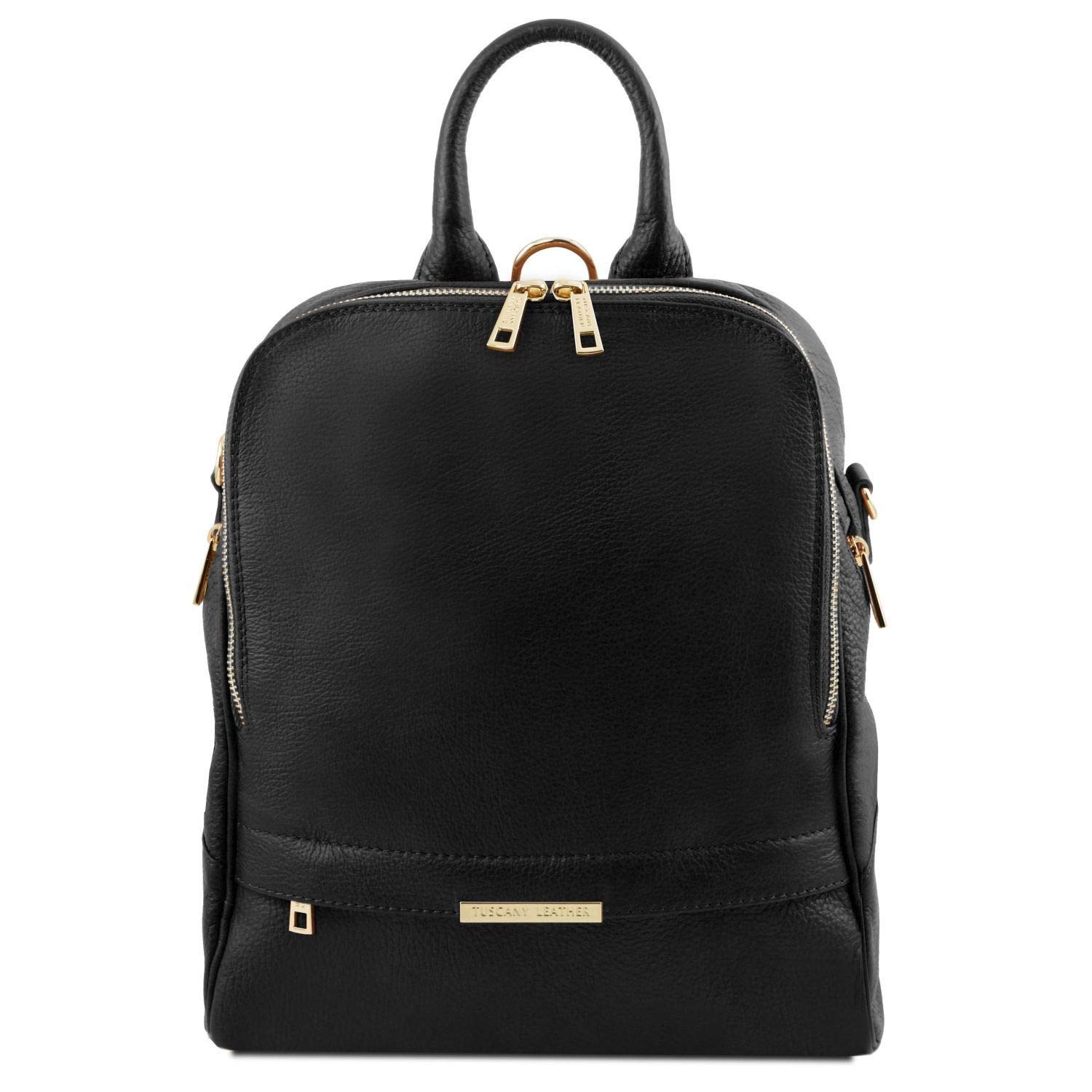 Premium Tuscany Leather Backpack for Women - Soft & Durable Black Leather Backpack - Perfect for Work, Travel & Everyday Use