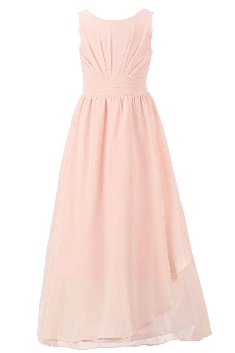 Elegant Chiffon Gown Floor Length A-Line Dress for Women - Perfect for Weddings, Prom, Evening Parties & Formal Events