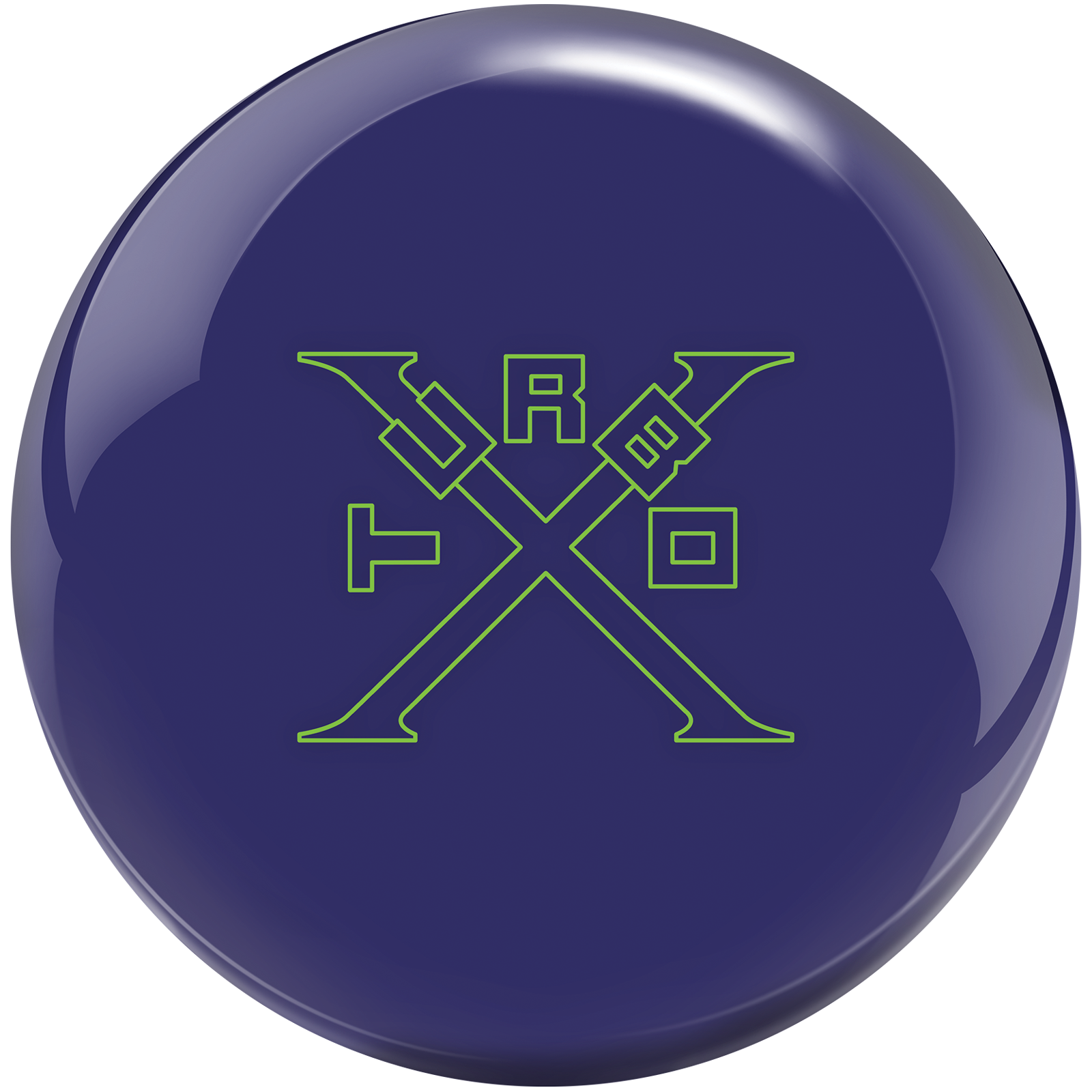 Ebonite Turbo X Bowling Ball - High Performance Reactive Resin for Hook & Strike - Perfect for League Play & Tournaments