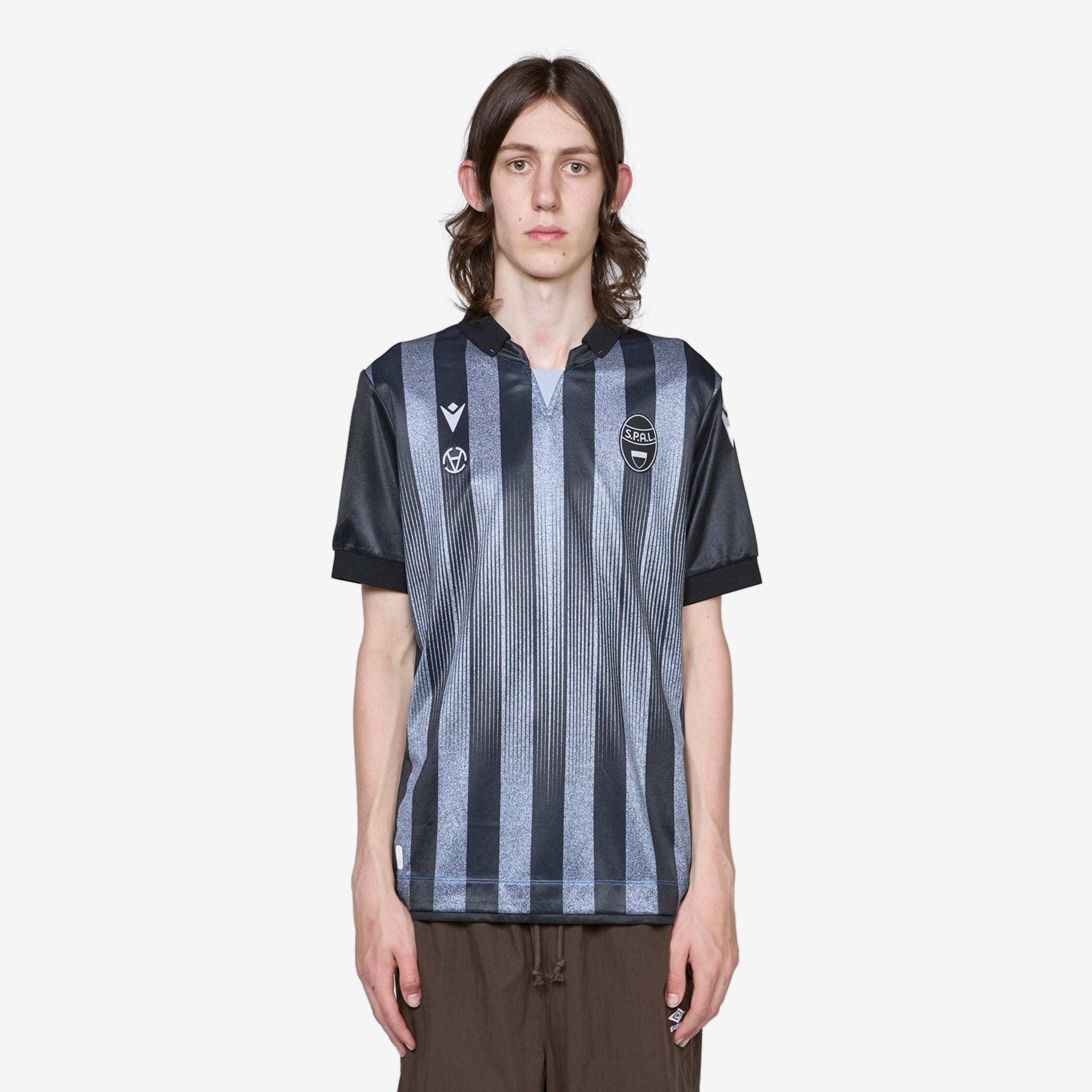 SPAL x Away Jersey 2024/25 Black & Silver - Official Football Soccer Jersey for Fans & Players - Perfect for Matchdays, Training & Casual Wear