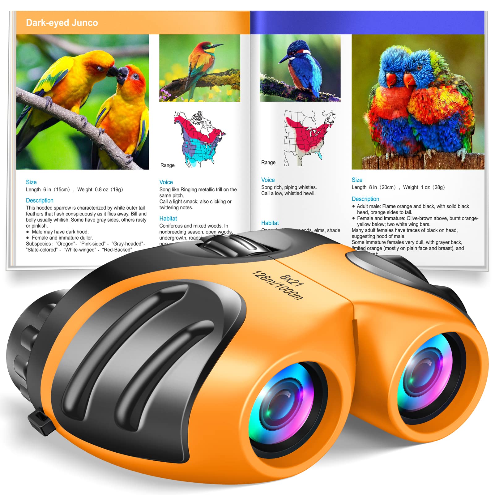 **Best Birthday Gifts for Boys Ages 4-12 - Compact Waterproof Binoculars for Kids 3-10 Years Old - Perfect for Camping, Hiking & Outdoor Adventures - Stocking Stuffers & Travel Accessories**