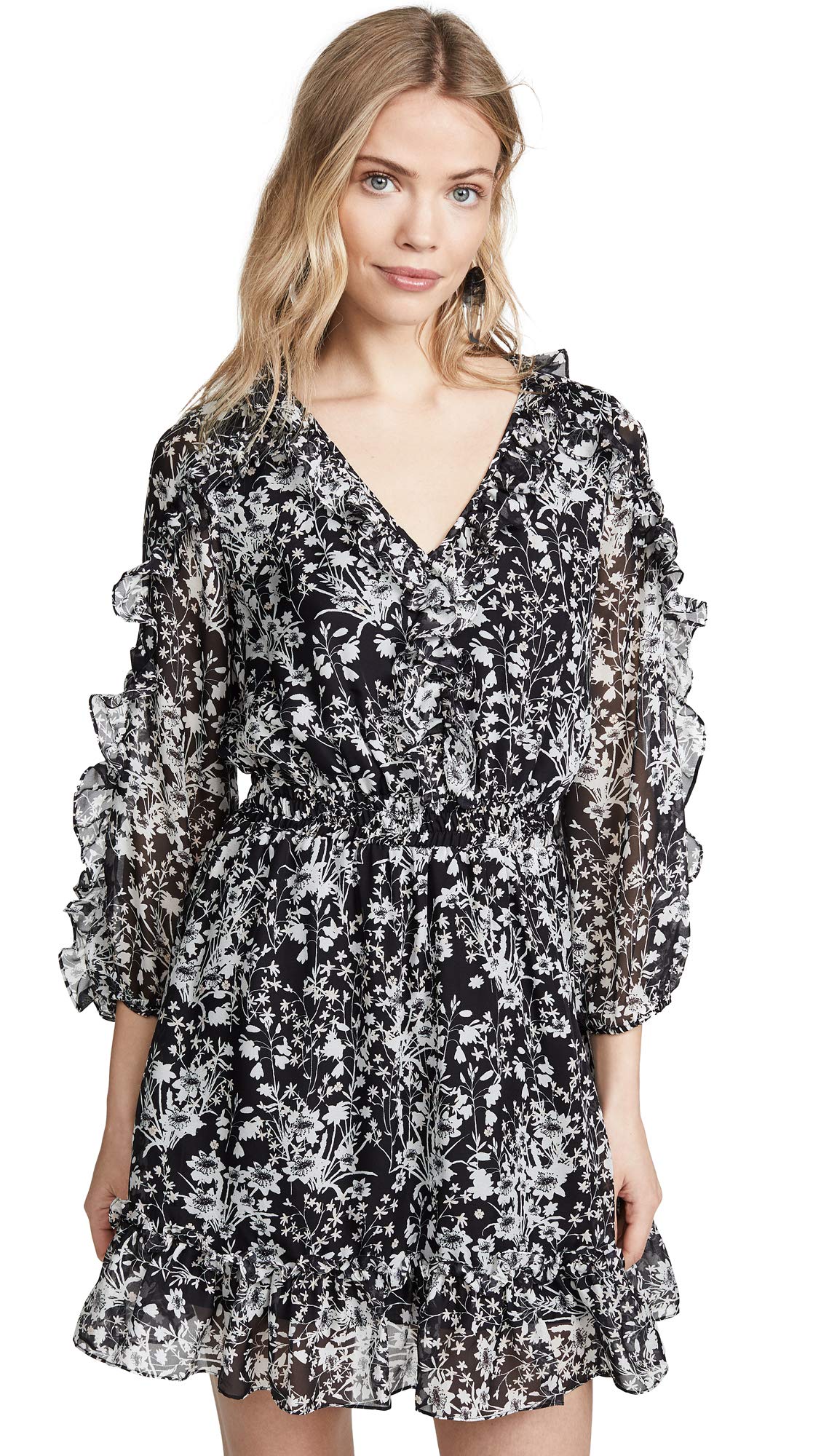 Shoshanna Women's Praiano Dress - Flowy Summer Maxi Dress with Floral Print, V-Neck & Side Slit | Perfect for Beach Vacations, Weddings & Casual Outings