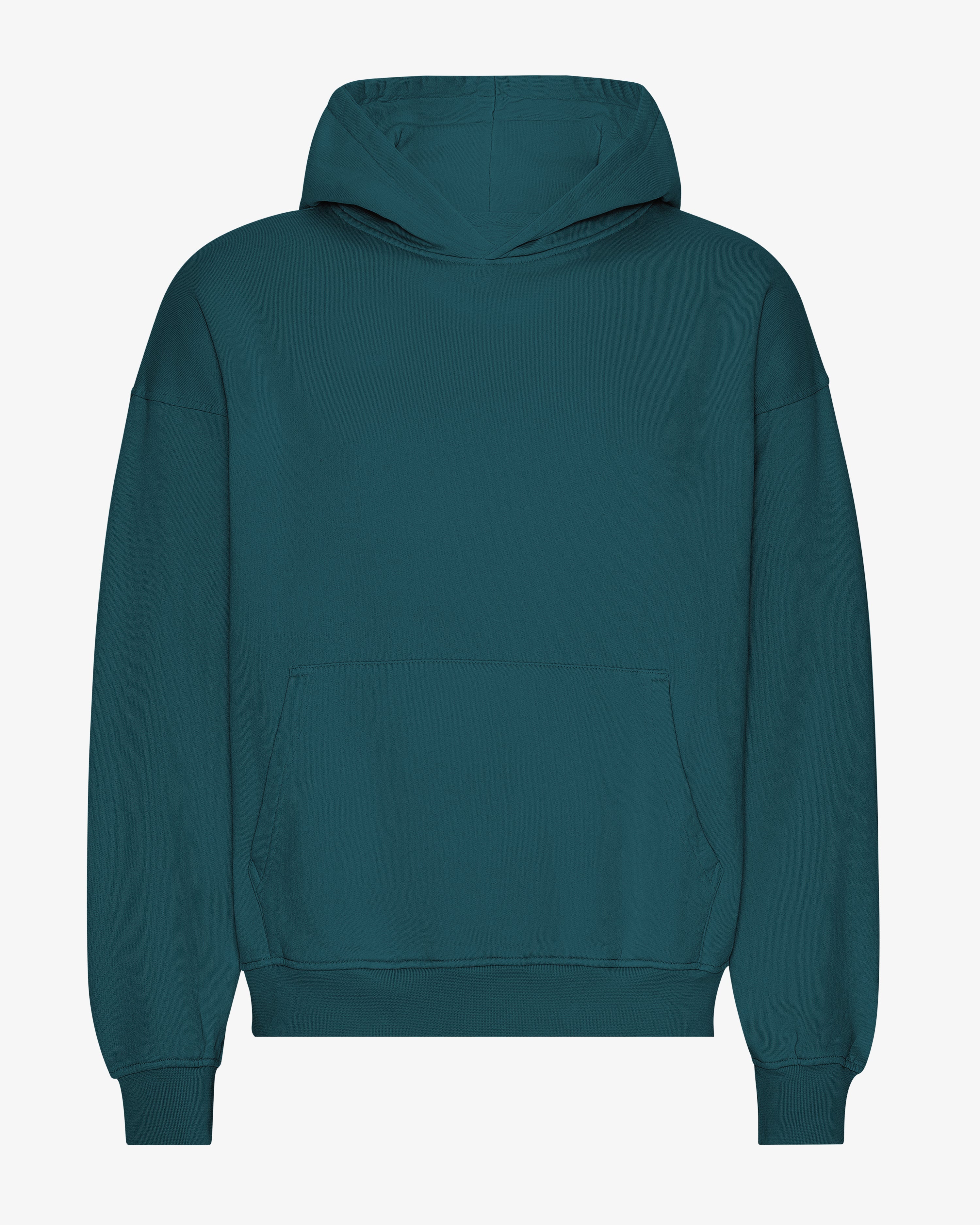 Organic Cotton Oversized Hoodie - Ocean Green | Eco-Friendly Unisex Pullover for Casual Wear & Loungewear