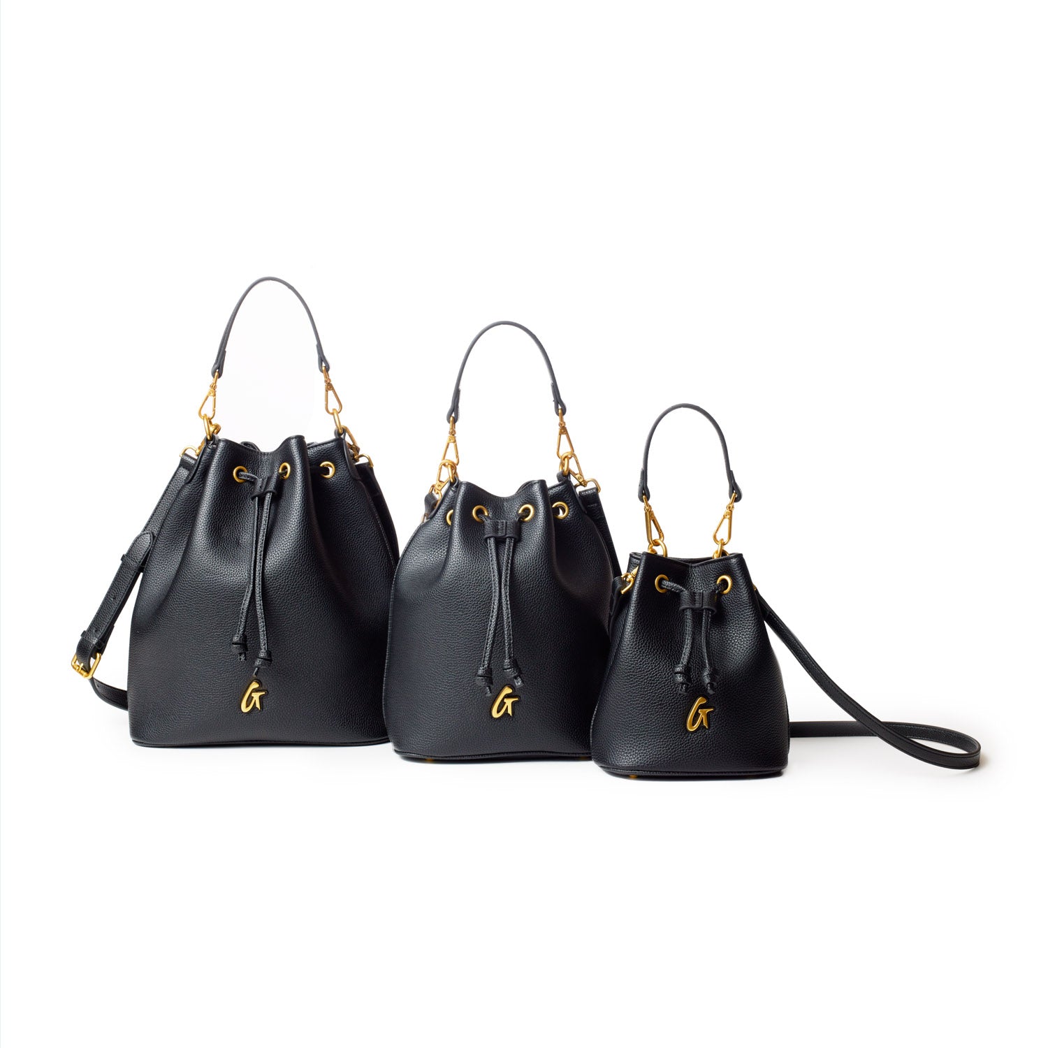 Stylish Medium Pebble Bucket Bag in Black - Perfect for Everyday Use, Travel & Casual Outings