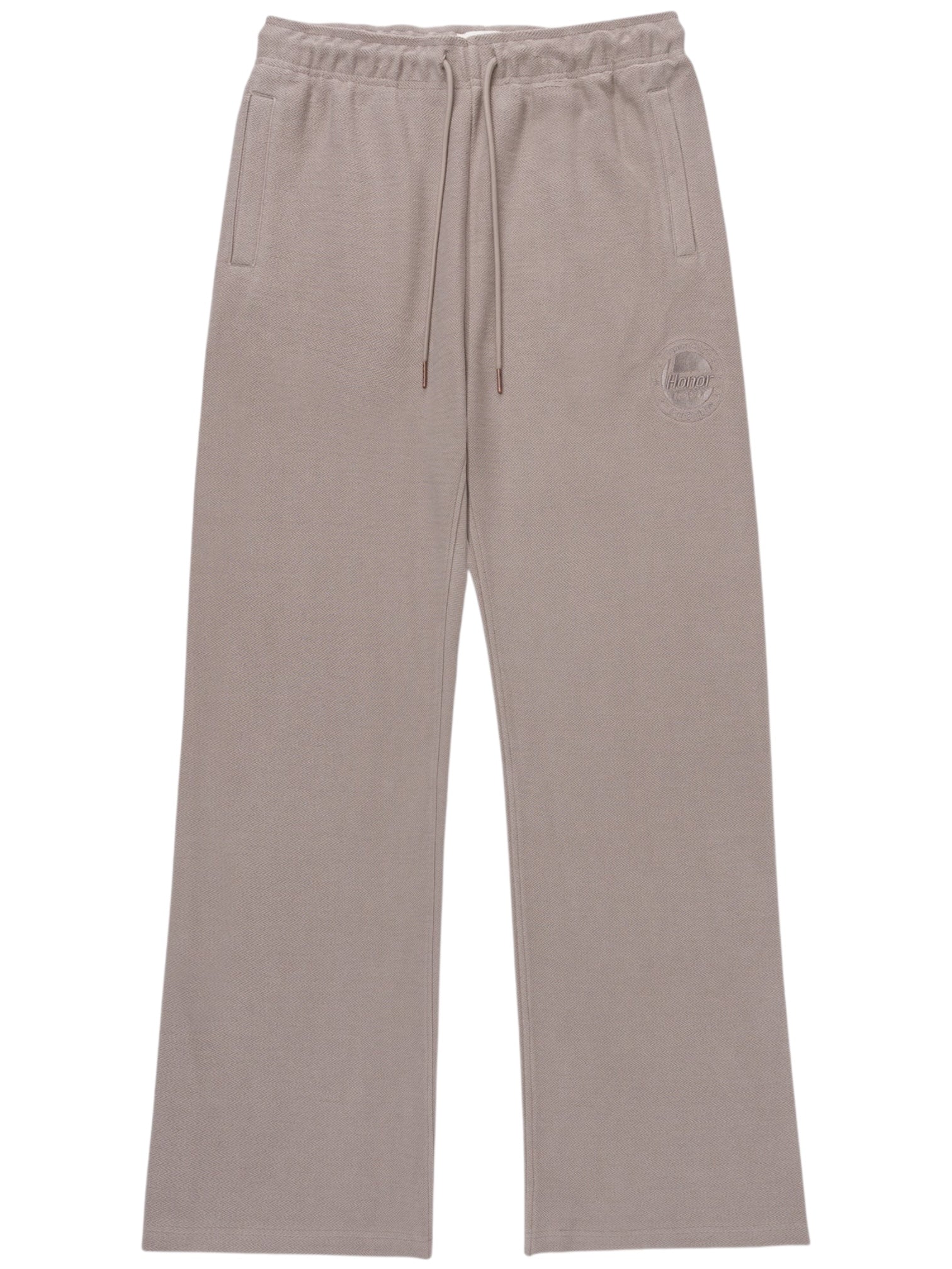 Honor The Gift Race Herringbone Sweatpants for Men - Stone Grey Casual Joggers with Comfort Fit for Gym, Lounge & Streetwear Fashion