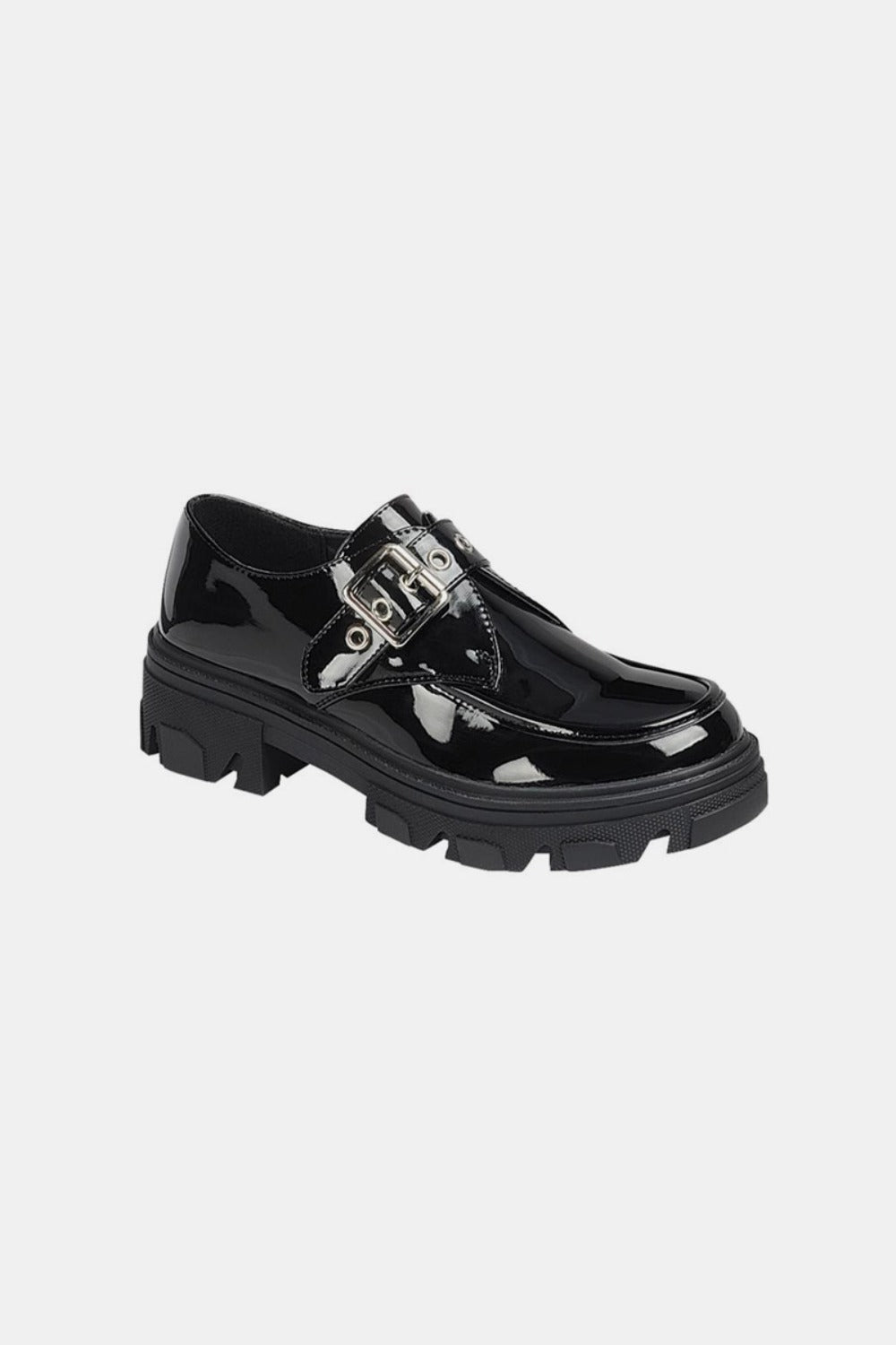 Forever Link Buckled Platform Lug Sole Loafers - Stylish & Comfortable Women's Shoes for Work, Casual Outfits & Everyday Wear
