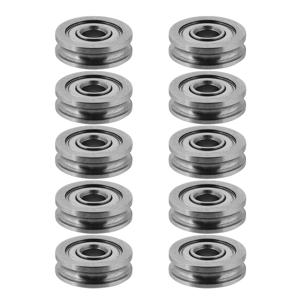 Weiyirot High Precision Pulley Bearing - U Groove Ball Bearing for 3D Printer, CNC Machine, DIY Projects | Smooth Motion & Long Lifespan | Perfect for 3D Printing, Robotics, and Home Workshop Applications