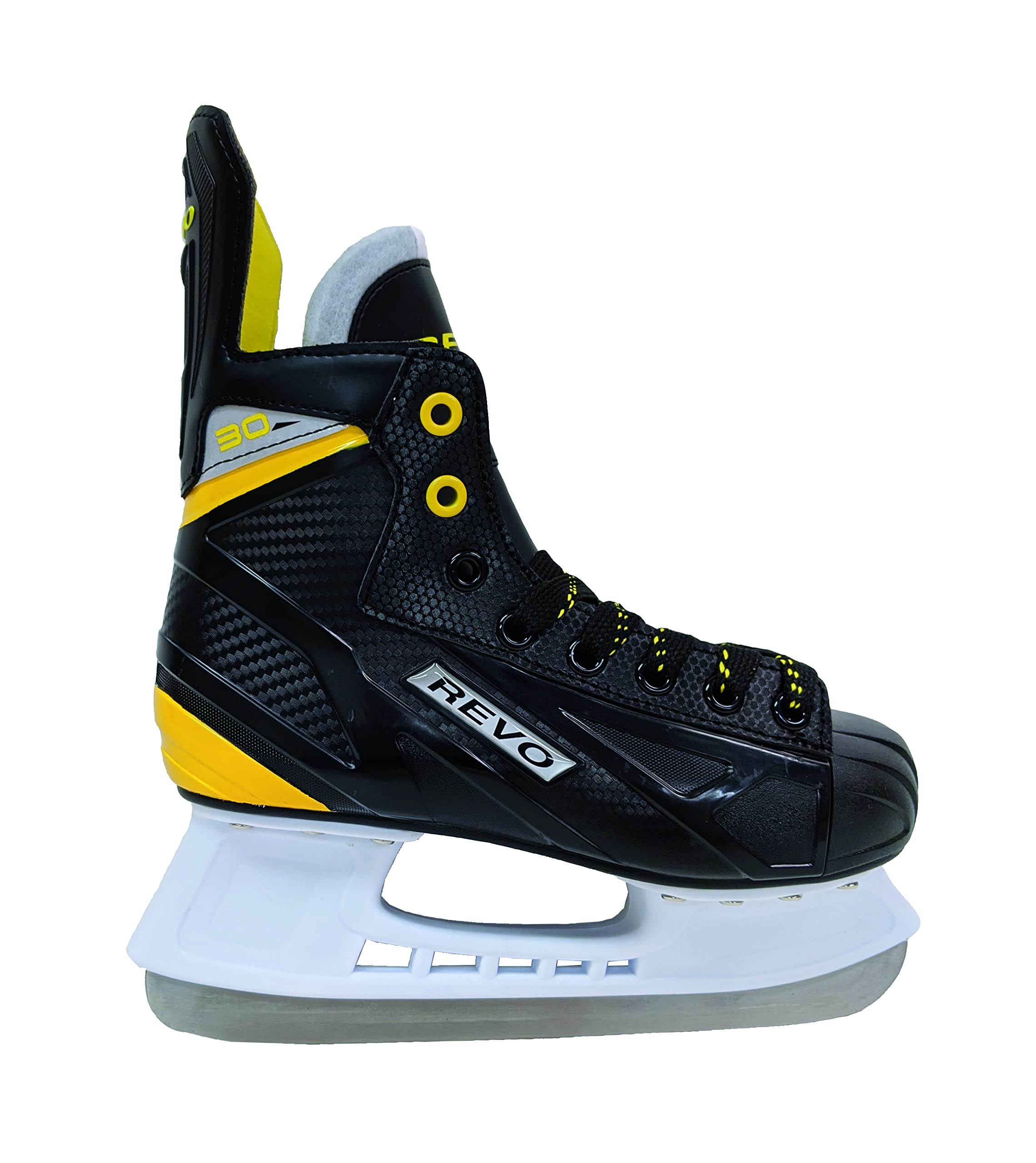 SOFTMAX REVO Men's Ice Hockey Skates - Lightweight, Comfortable One-Piece Protective Boot for Hockey & Skating - Perfect for Ice Rinks, Tournaments & Recreational Skating