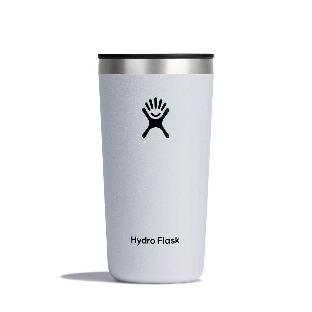 Hydro Flask All Around Tumbler 12oz/354ml - Insulated Stainless Steel Travel Mug with Lid - Keeps Drinks Hot & Cold for Hours - Perfect for Coffee, Tea, Hiking, Camping & Office Use (White)