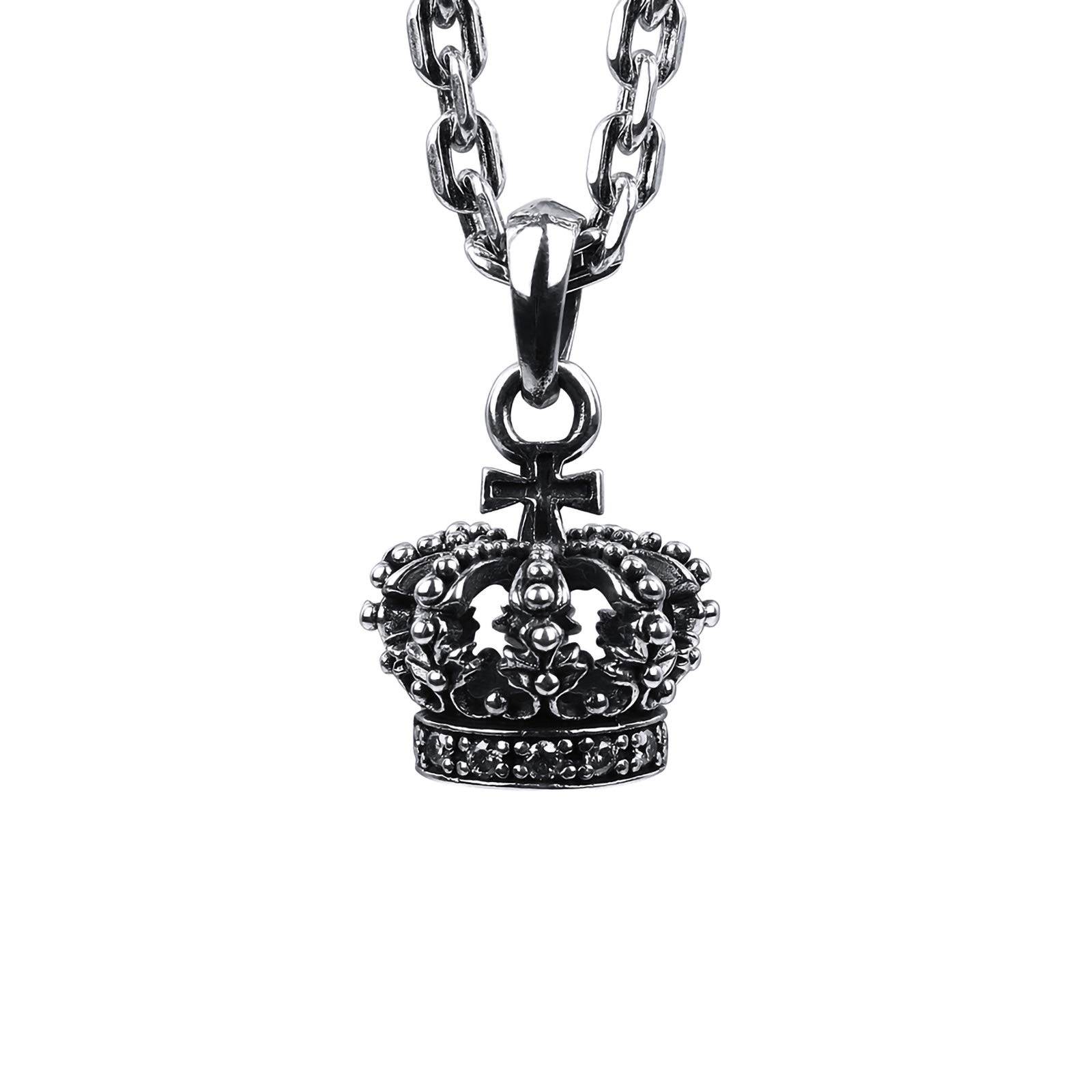 ROCK & RIDE .925 Sterling Silver Crown Shape Charm Pendant for Necklace - Perfect for Jewelry Making, Gifts & Everyday Wear