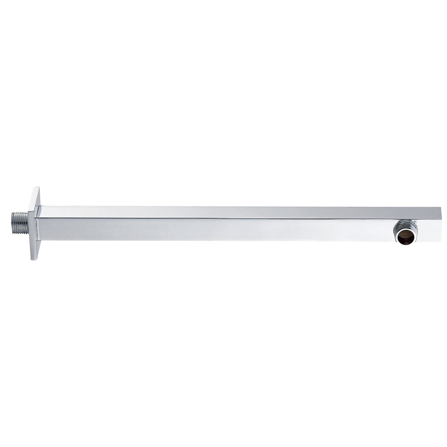12 Inch Dax Brass Square Shower Arm with Chrome Finish - DAX 1011 325 CR - Perfect for Bathroom Renovation & Modern Shower Installations
