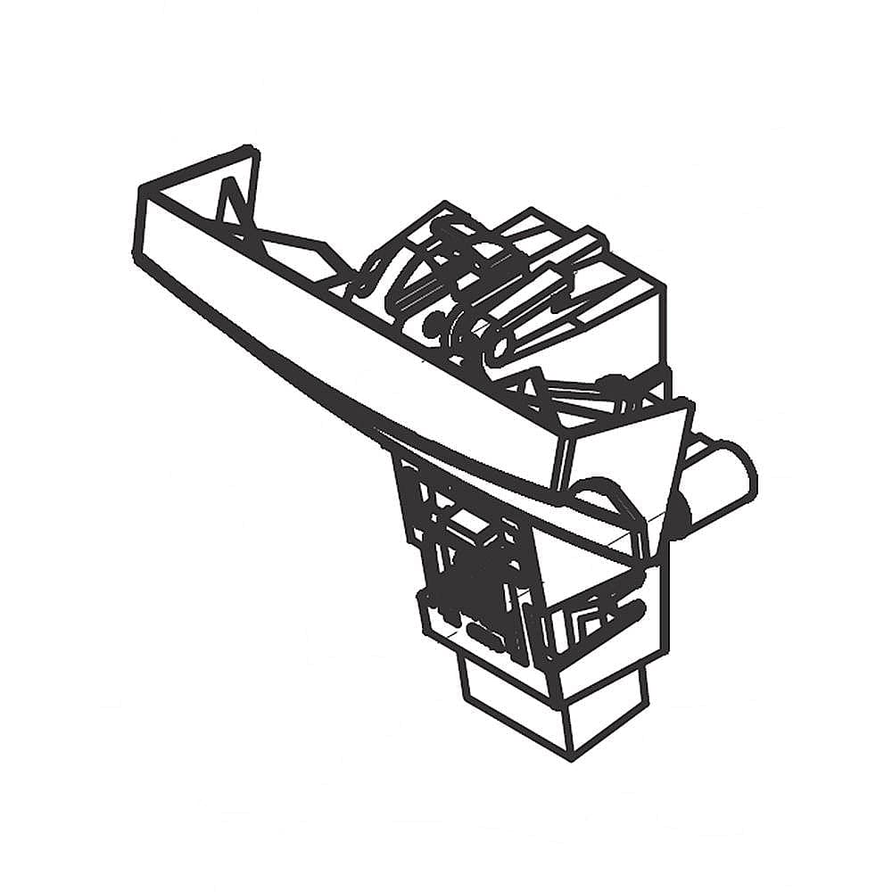 Genuine OEM Dishwasher Door Latch Assembly (Black) - Replaces 5304500345 & 5304517278 - Compatible with Major Dishwasher Brands - Perfect for Kitchen Appliance Repairs and Maintenance