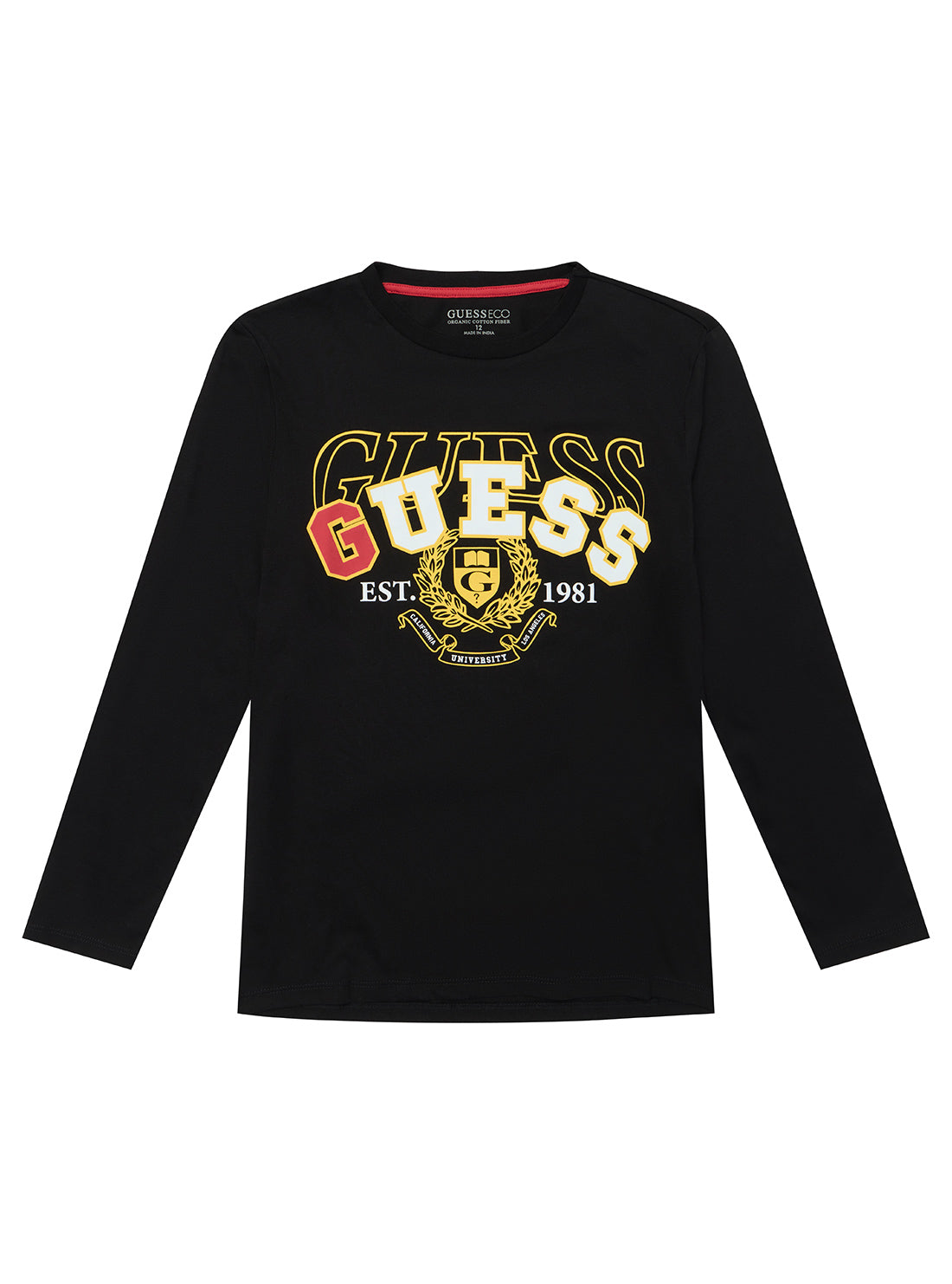 Black Long Sleeve T-Shirt for Men & Women - Comfortable Cotton Crewneck Tee (Sizes 7-16) - Perfect for Casual Wear, Layering & Everyday Outfits