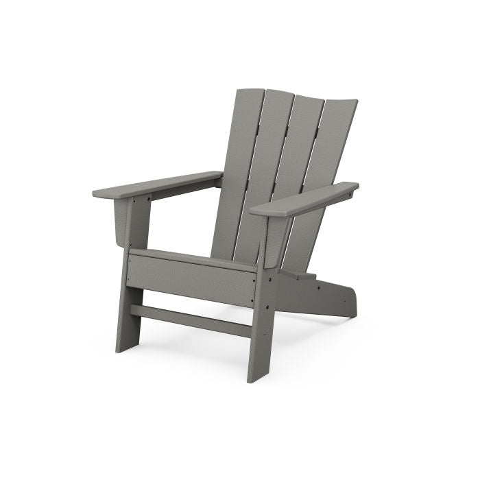 POLYWOOD Wave Chair Left - Durable Outdoor Adirondack Chair for Patio, Poolside & Garden - Weather-Resistant & Comfortable Seating Solution