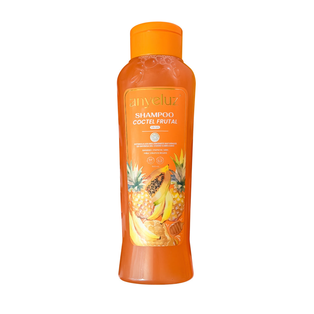 Anyeluz Fruit Cocktail Shampoo - Hydrating & Nourishing Hair Care for Dry & Damaged Hair - Perfect for Daily Use & Salon-Like Results at Home