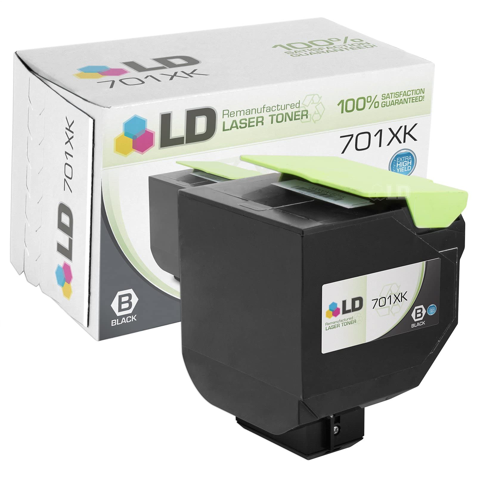 LD Compatible Toner for Lexmark 701XK/70C1XK0 - High Yield Black | Works with CS310n/CS410n/CS510de Series | Office & Home Printing