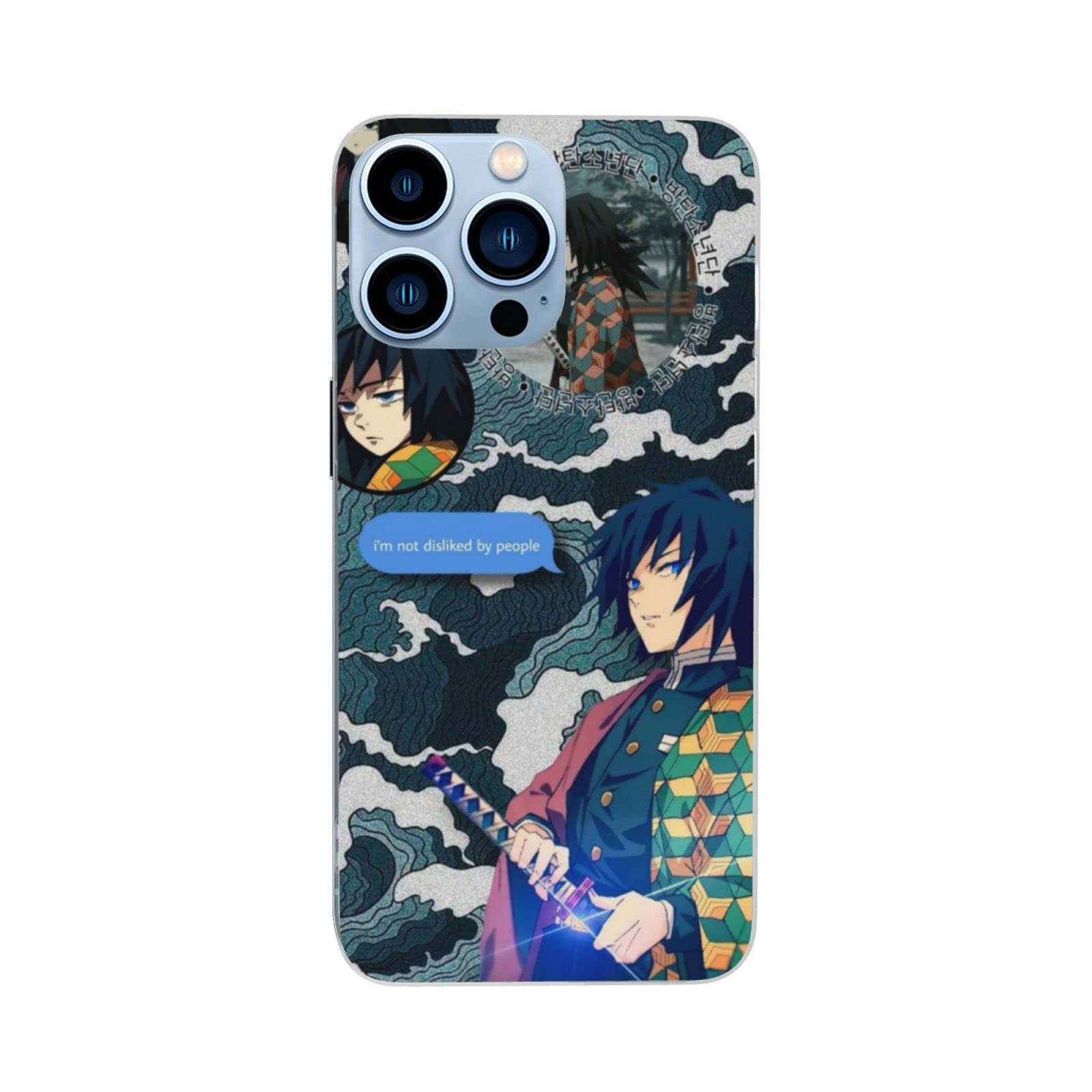 Demon Slayer Giyuu Tomioka Phone Case for Samsung Galaxy Note 8 - Anime Protective Cover with Shock Absorption | Perfect for Cosplay, Anime Fans & Daily Use