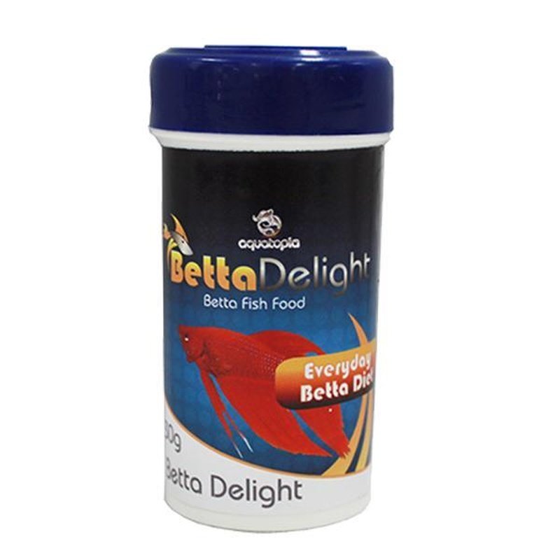 Aquatopia Betta Delight 30g Premium Betta Fish Food - High Protein Pellets for Healthy Growth & Vibrant Colors - Ideal for Betta Fish Tanks & Aquariums